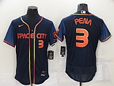 Astros 3 Jeremy Pena Navy Nike 2022 City Connect Flexbase Jersey,baseball caps,new era cap wholesale,wholesale hats